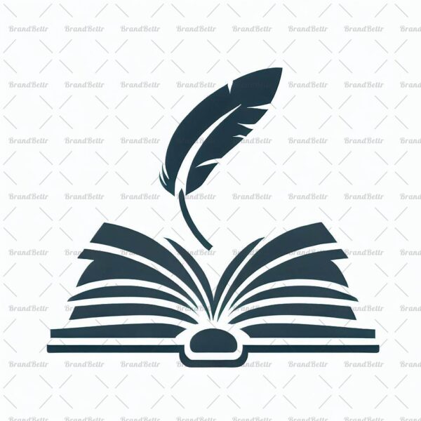Offenes Buch und Feder